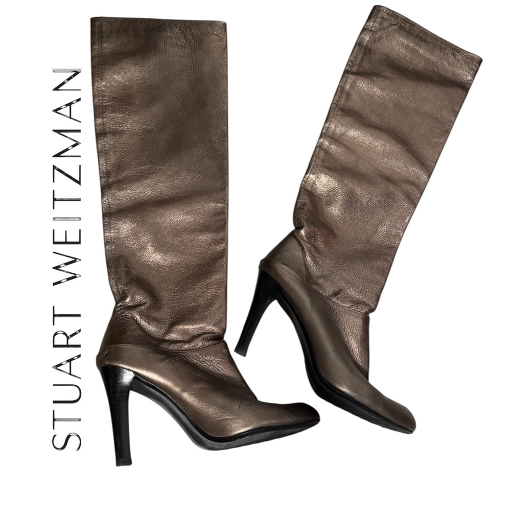 Stuart Weitzman Women's Metallic Leather Boots
